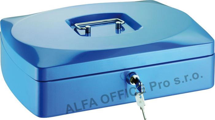Pokladna - modrá / 80 mm x 120 mm x 155 mm