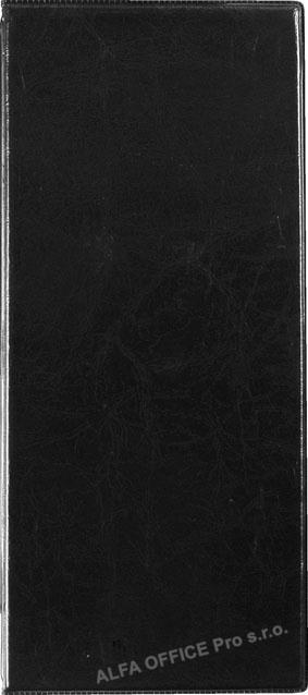 KPP vizitkář čtyřřadý kůže lesk černá
