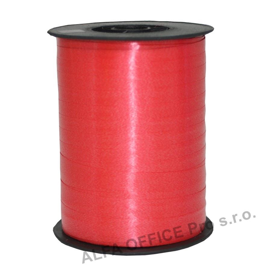 Ozdobná stuha vánoční - červená / 500m