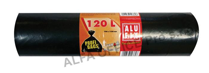 Pytle na odpad Alufix Profesional - 70x110cm / 120l / 45my / 10ks / černá
