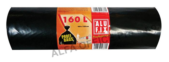 Pytle na odpad Alufix Profesional - 90x110cm / 160l / 45my / 10ks / černá