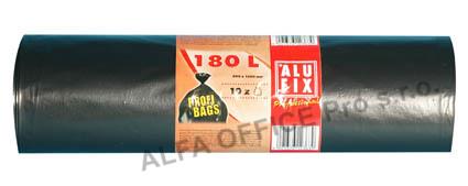 Pytle na odpad Alufix Premium - 80x120cm / 180l / 45my / 10ks / černá