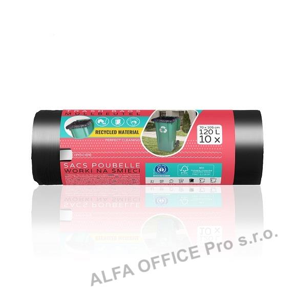 Pytle na odpad ViGO! - 70x105cm / 120l / 32my / 10ks / černá