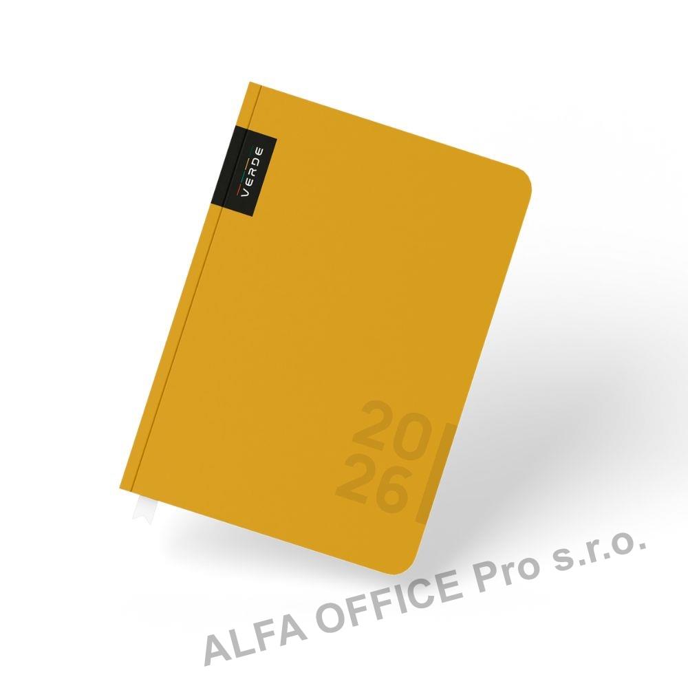 Diář VERDE - A5 / týdenní / horčice