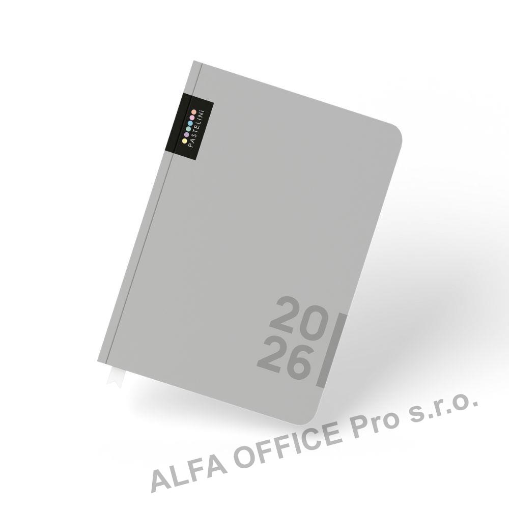 Diář PASTELINi - A5 / denní / šedá