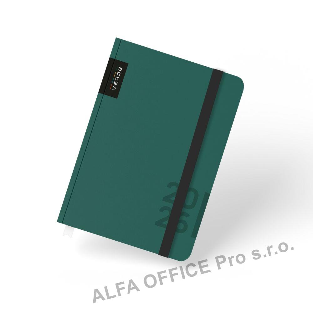 Diář VERDE - A6 / týdenní / zelená