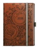 Diář VIVELA EXTRA - B6 / týdenní / káva