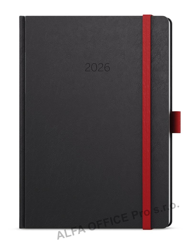 Diář NORA - A5 / týdenní / červená