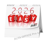 Kalendář stolní pracovní EASY - Easy / BSA5