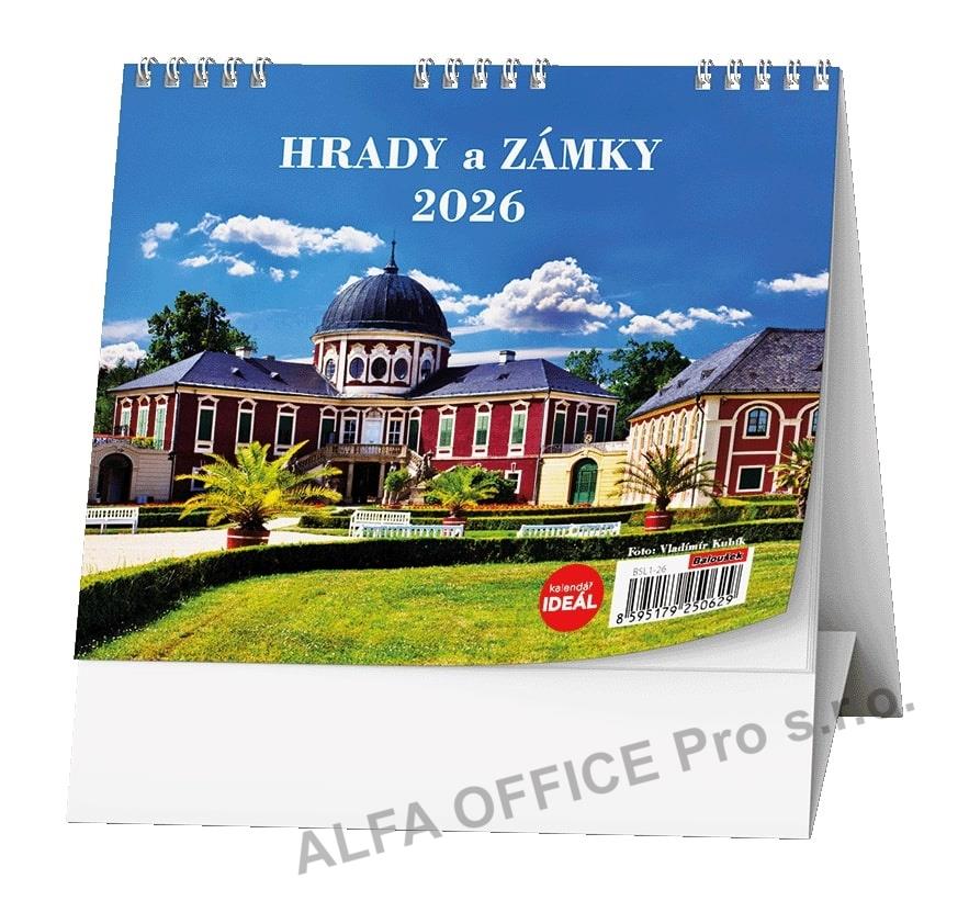 Kalendář stolní MINI - Hrady, zámky a památky  / BSL1