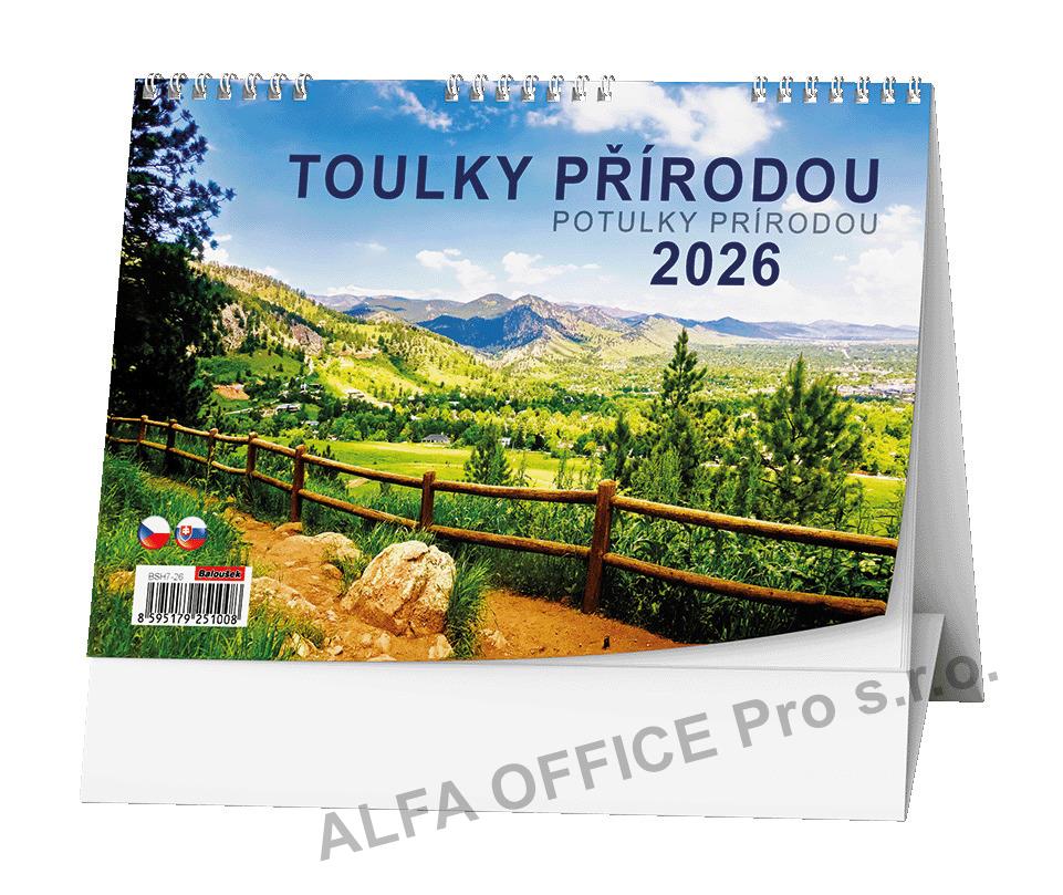 Kalendáře stolní obrázkové - Toulky přírodou / BSH7