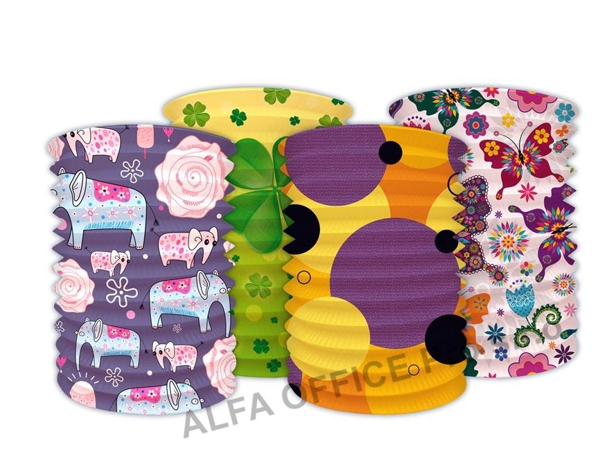 Lampion roztahovací 15 cm - mix dětské motivy