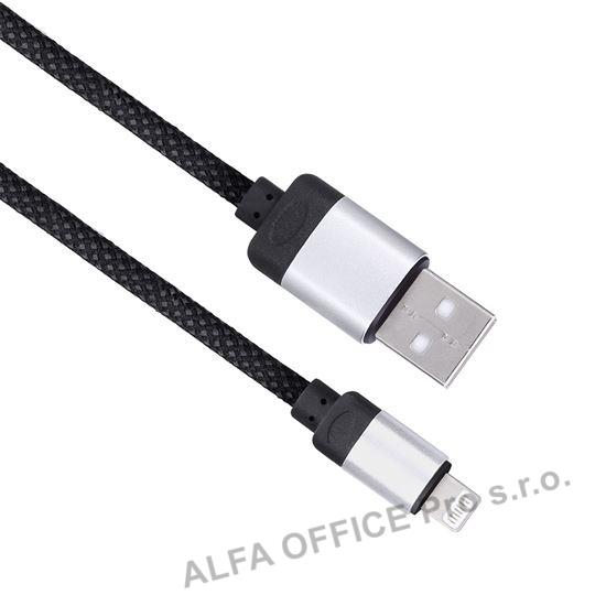 Kabel nabíjecí magnetický USB 2.0 A - Lightning konektor / 1 m