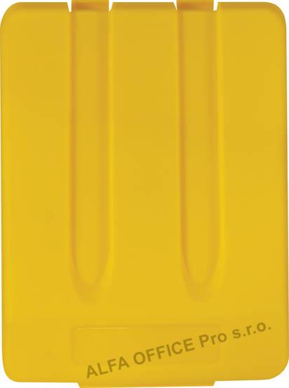 Víko na odpadkový koš na tříděný odpad - žlutá