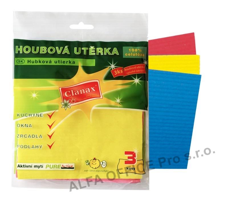 Houbové utěrky Clanax - 3 ks