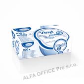 Ochranné rukavice vinylové - nepudrované / velikost M / 100 ks