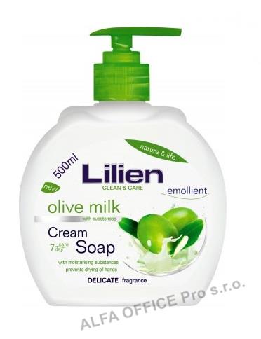 Mýdla tekutá Lilien - olive / 500 ml