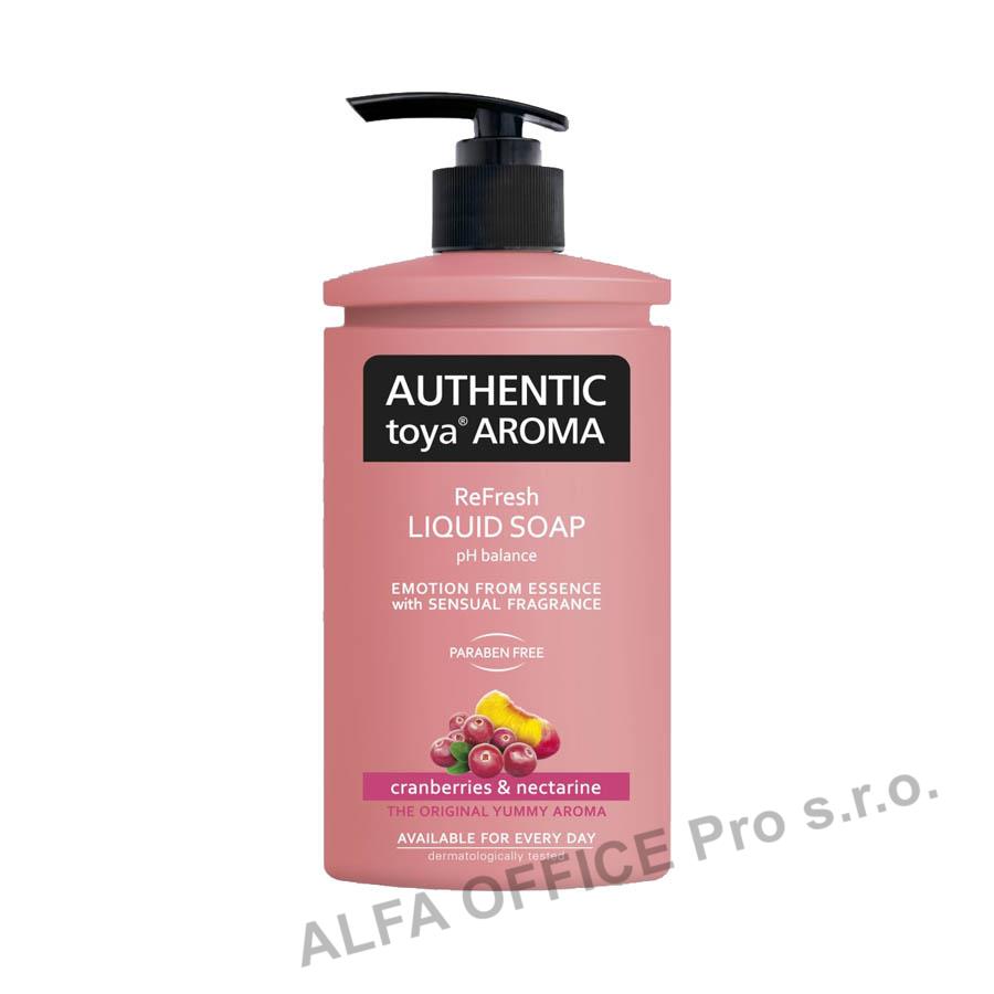Tekuté mýdlo AUTHENTIC Brusinky a nektarinky / 400 ml