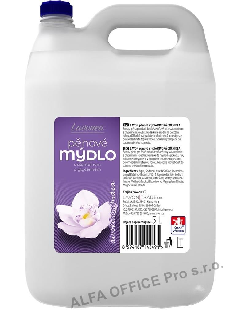 Mýdlo pěnové LAVONEA divoká orchidea - 5 l