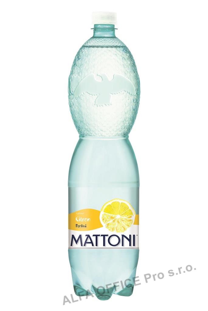 Minerální voda Mattoni citron / 1,5 l