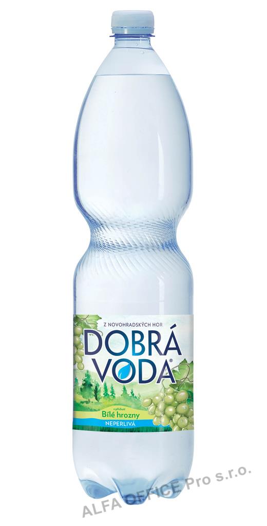Dobrá voda s příchutí - bílé hrozny / neperlivá / 1,5 l