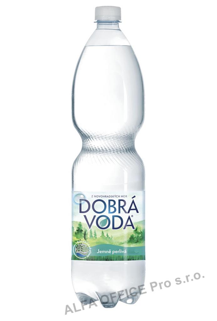 Dobrá voda bez příchutě jemně perlivá 1,5 l