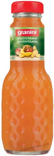 Džus Granini multivitamín 100% 0,2 l / sklo