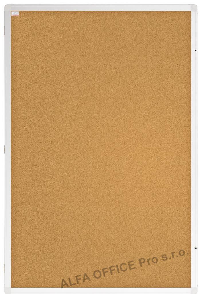 Vitrína vertikální vnitřní - 60 x 90 cm / korková