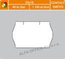 Etikety do etiketovacích kleští - 25 x 16 mm Contact / bílá