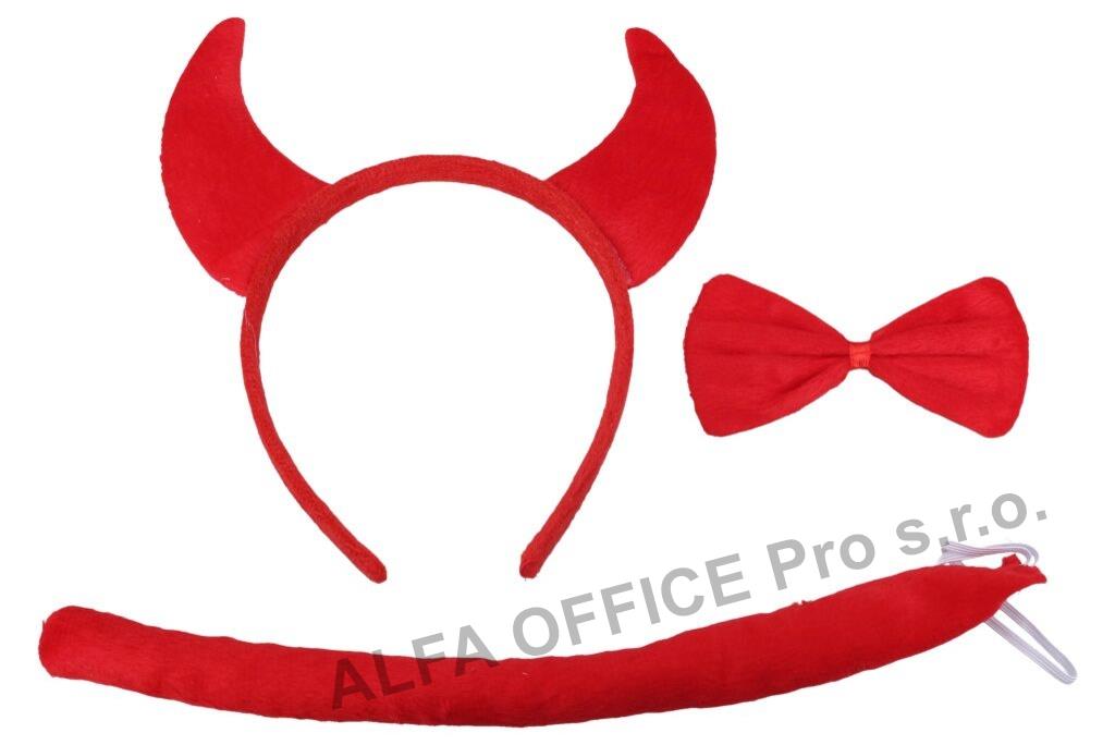 Maska set 3 ks - čert