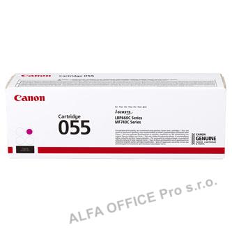 Canon originální toner 055M, magenta, 2100str., 3014C002, Canon MF742Cdw, MF744Cdw, MF746C