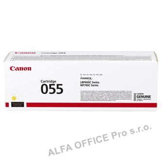 Canon originální toner 055Y, yellow, 2100str., 3013C002, Canon MF742Cdw, MF744Cdw, MF746Cx