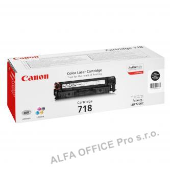Canon originální toner CRG718, black, 3400str., 2662B002, Canon LBP-7200Cdn