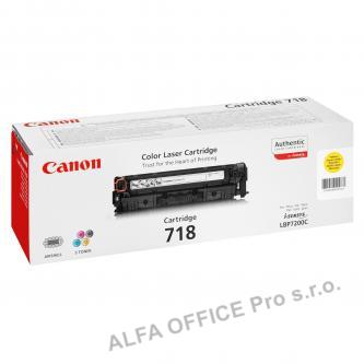 Canon originální toner CRG718, yellow, 2900str., 2659B002, Canon LBP-7200Cdn