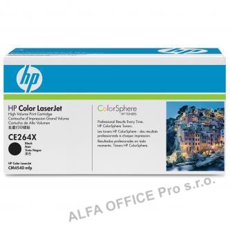 HP originální toner CE264X, black, 17000str., HP 646X, HP LaserJet CM4540
