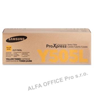 HP originální toner SU512A, CLT-Y505L, yellow, 3500str., Y505L, high capacity, Samsung
