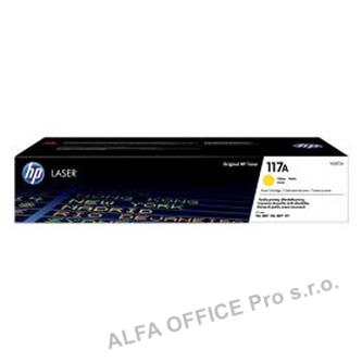 HP originální toner W2072A, yellow, 700str., HP 117A, HP Color Laser 150, MFP 17