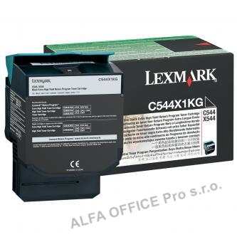 Lexmark originální toner C544X1KG, black, 6000str., return, extra high capacity,