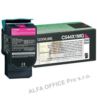  Lexmark originální toner C544X1MG, magenta, 4000str., return, extra high capacit 