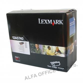 Lexmark originální toner 12A5740, black, 10000str., Lexmark Optra T, T610, T612,