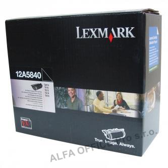 Lexmark originální toner 12A5840, black, 10000str., return, Lexmark Optra T, T61