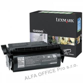 Lexmark originální toner 12A5849, black, 25000str., return, Lexmark Optra T, T61