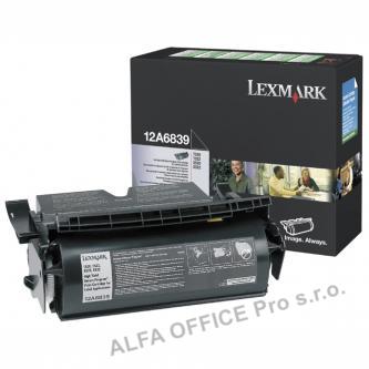 Lexmark originální toner 12A6839, black, 20000str., label application typ return 