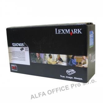  Lexmark originální toner 12A7405, black, 6000str., return, Lexmark E321, E323 