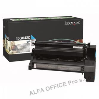  Lexmark originální toner 15G042C, cyan, 15000str., return, Lexmark C752, C76x 