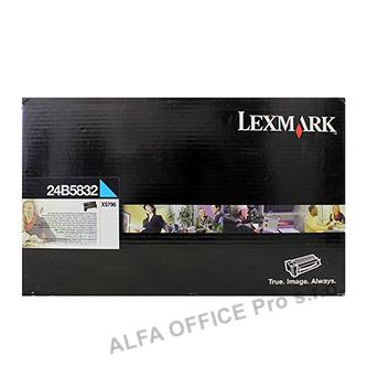  Lexmark originální toner 24B5832, cyan, 18000str., return, extra high capacity, 