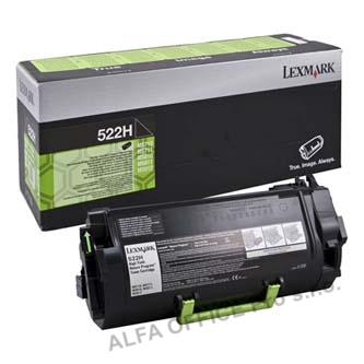 Lexmark originální toner 52D2H0E, black, 25000str., 522HE, Lexmark MS810 de, MS8