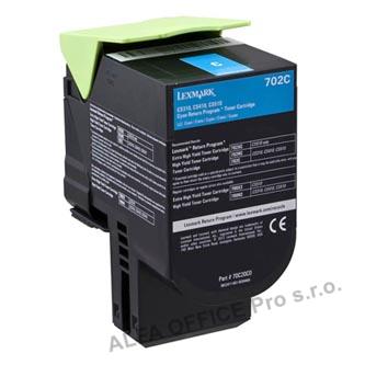  Lexmark originální toner 70C20C0, cyan, 1000str., return, Lexmark CS510de, CS410 