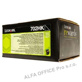 Lexmark originální toner 70C2HK0, black, 4000str., return, high capacity, Lexmar 