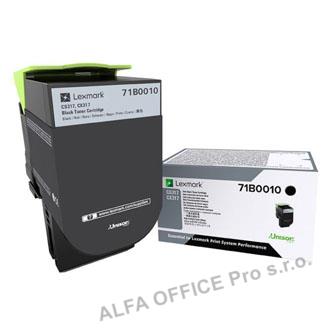 Lexmark originální toner 71B0010, black, 3000str., Lexmark